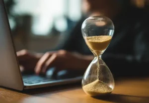 Dauer einer Psychotherapie - Bild einer Sanduhr (Foto: © mila103, Adobe Stock)